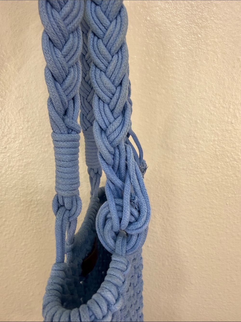 J.Crew Cadiz Hand-Knotted Rope Tote Bag Brilliant Ocean Blue - Picture 10 of 12
